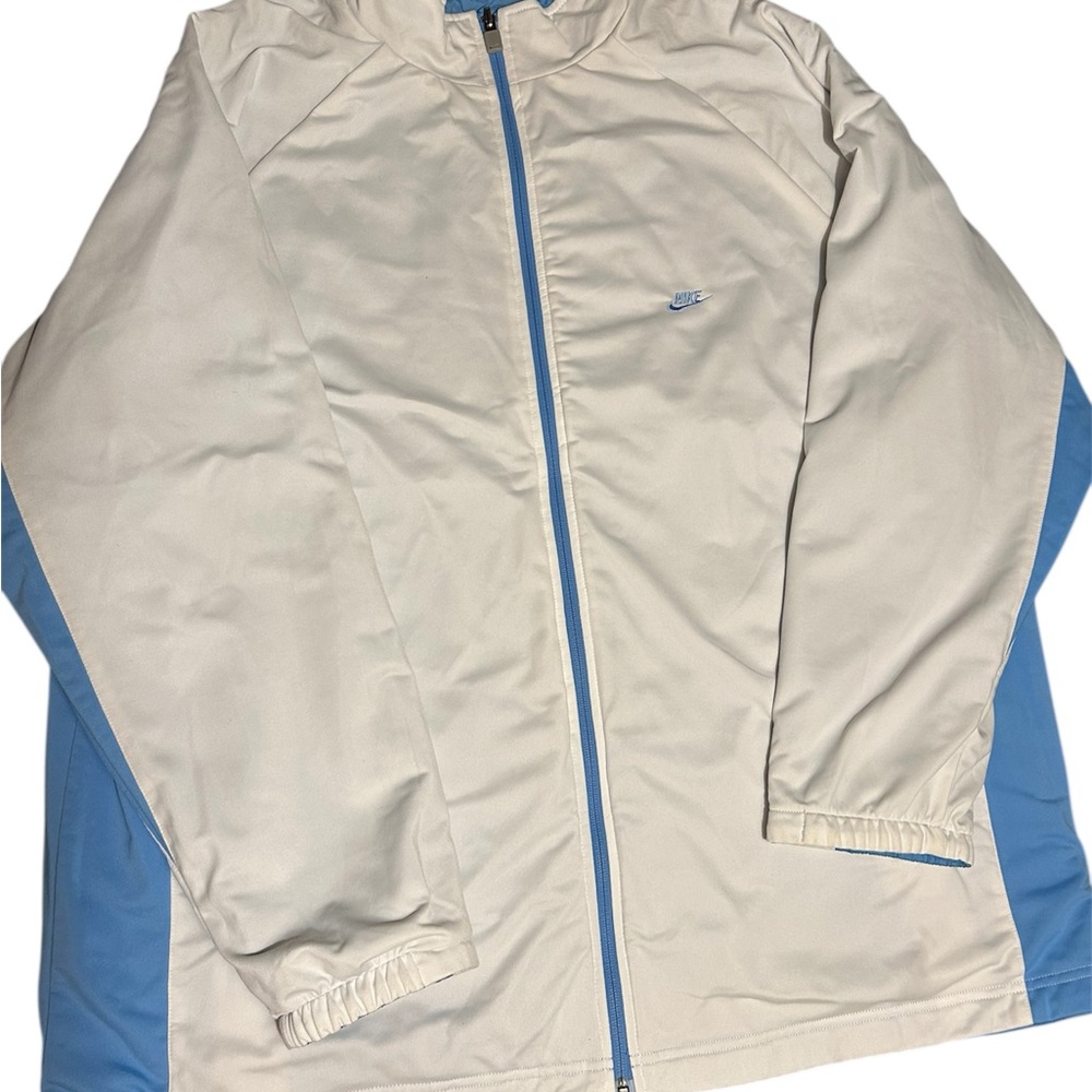 Nike Reversible Light Blue/White Windbreaker Jacket w/ pants, Matching Set
